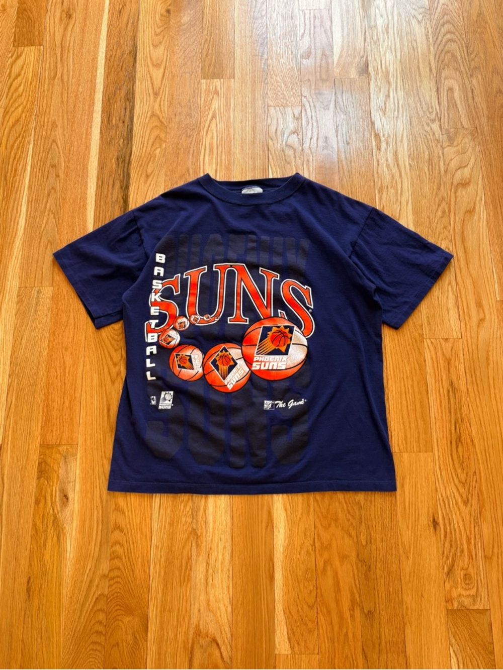 Phoenix Suns The Game NBA Vintage 90s Single Stitch Cotton Graphic T Shirt Large